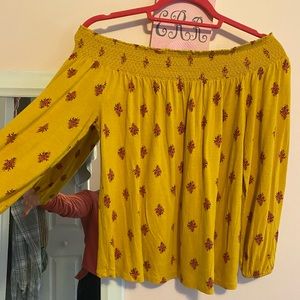 Off the shoulder shirt